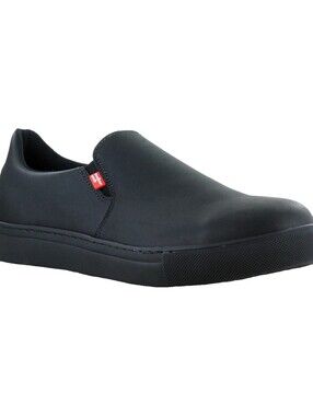 Women's Mellow Walk Leather Slip On Safety Shoes Sz 8
